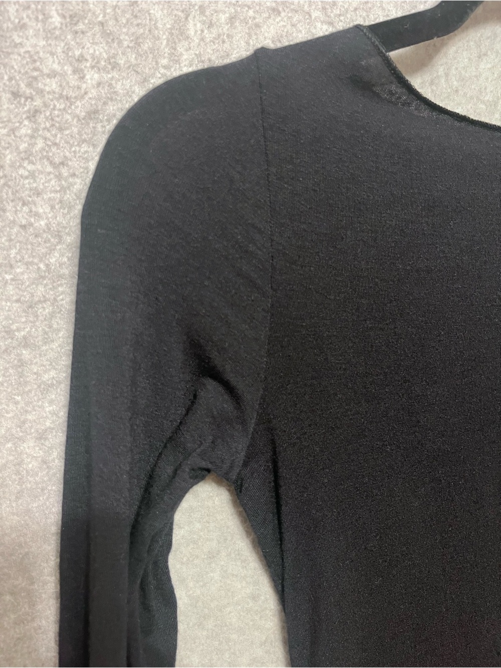 intimissimi Seamless Tee Cashmere Blend Baselayer Black Long Sleeve Stretch S - Picture 4 of 8